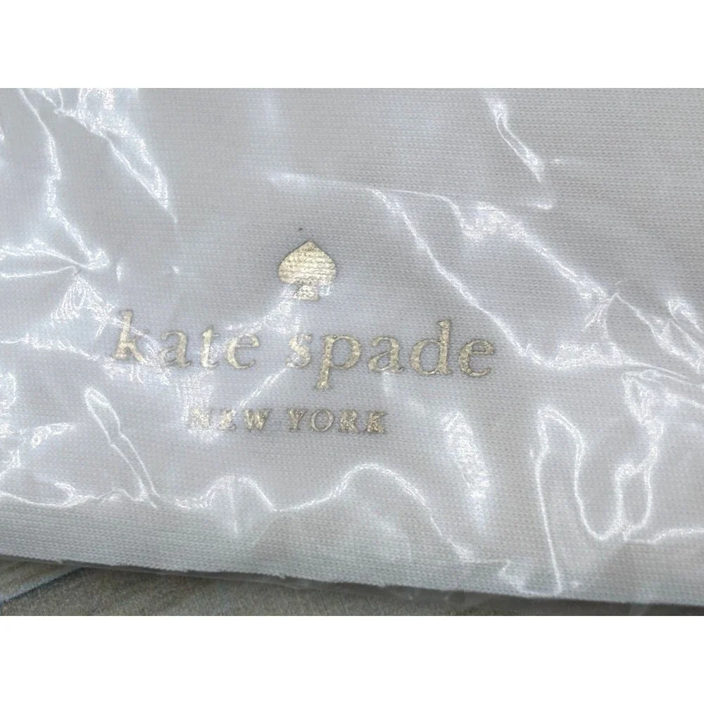 Kate Spade NY Eyeglass Sunglasses Hard Shell Case Only Lens Cloth Green Blue EUC